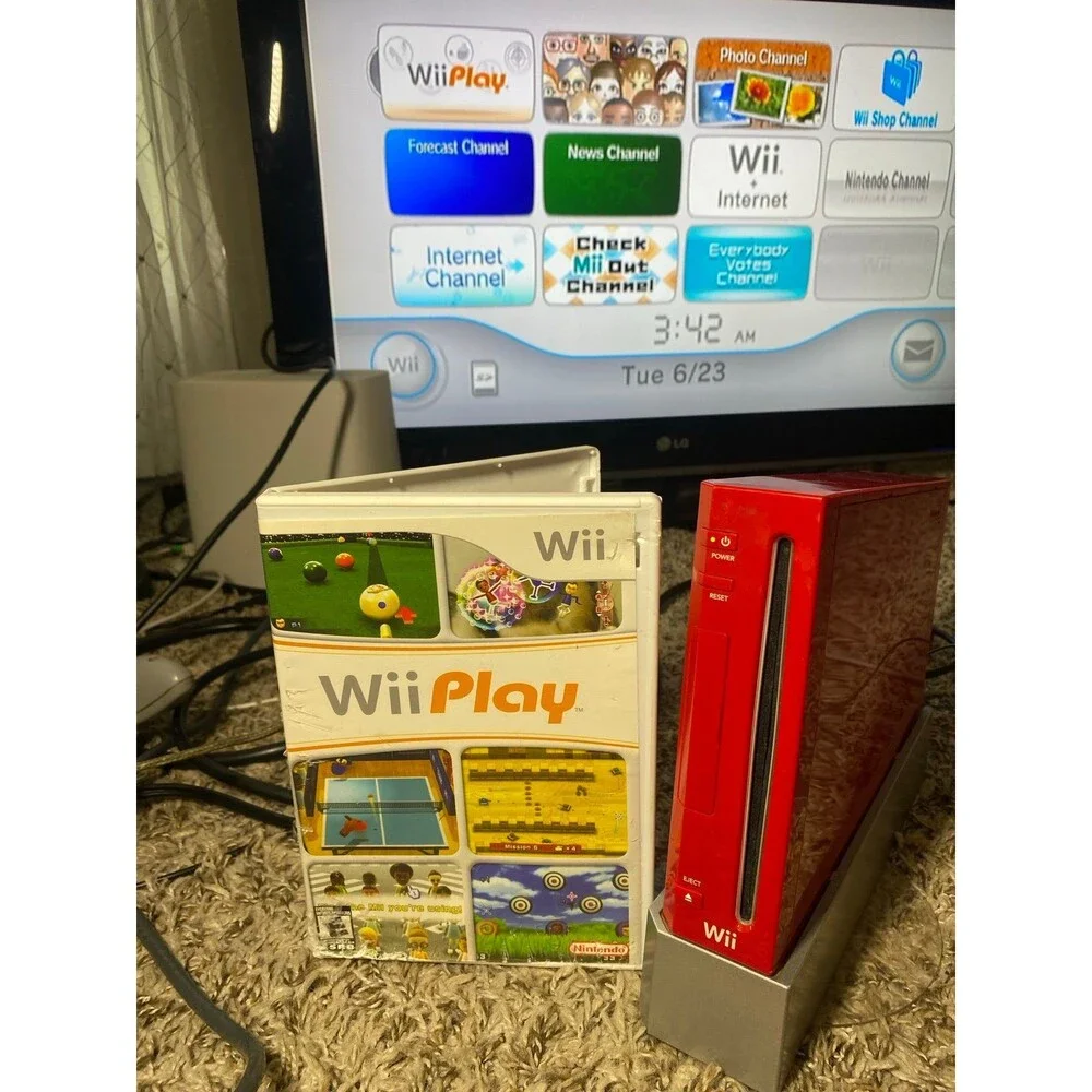 RED Nintendo Wii 25th Anniversary Limited Edition Red Console, GameCube support